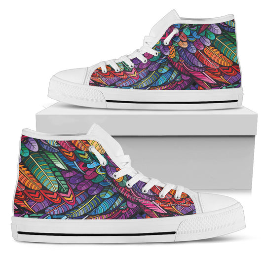 Boho Feathers - High Tops
