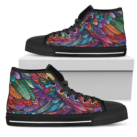Boho Feathers - High Tops