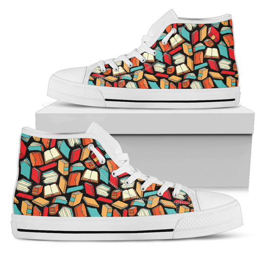 Book Lovers Pattern - High Tops