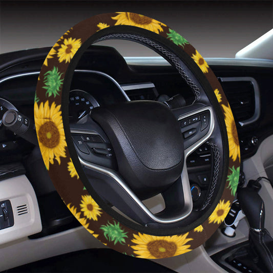 Sunflowers Steering Wheel Cover