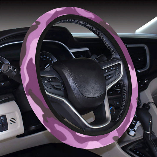 Purple Camouflage Steering Wheel Cover