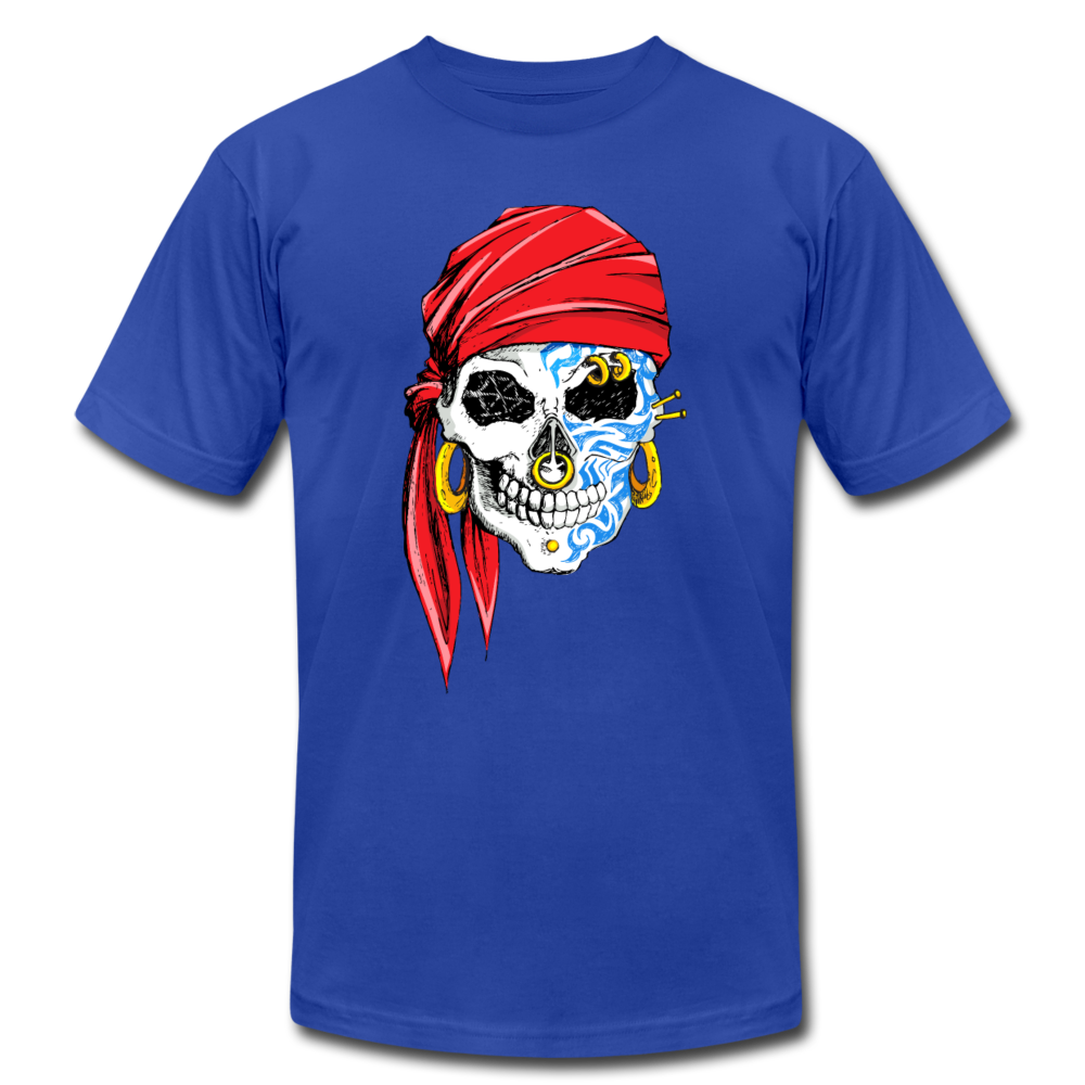 Pirate Skull T-Shirt - royal blue