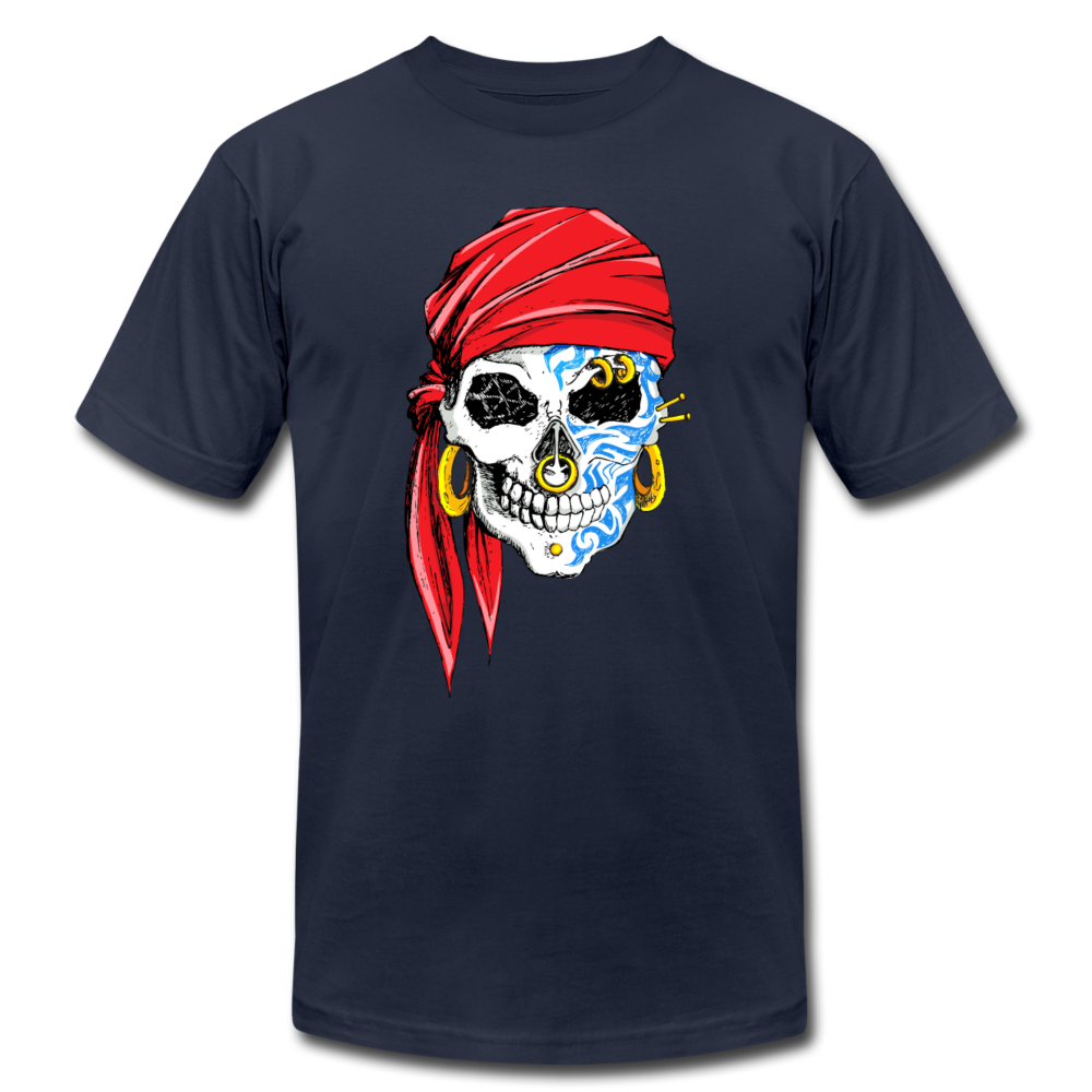 Pirate Skull T-Shirt - navy