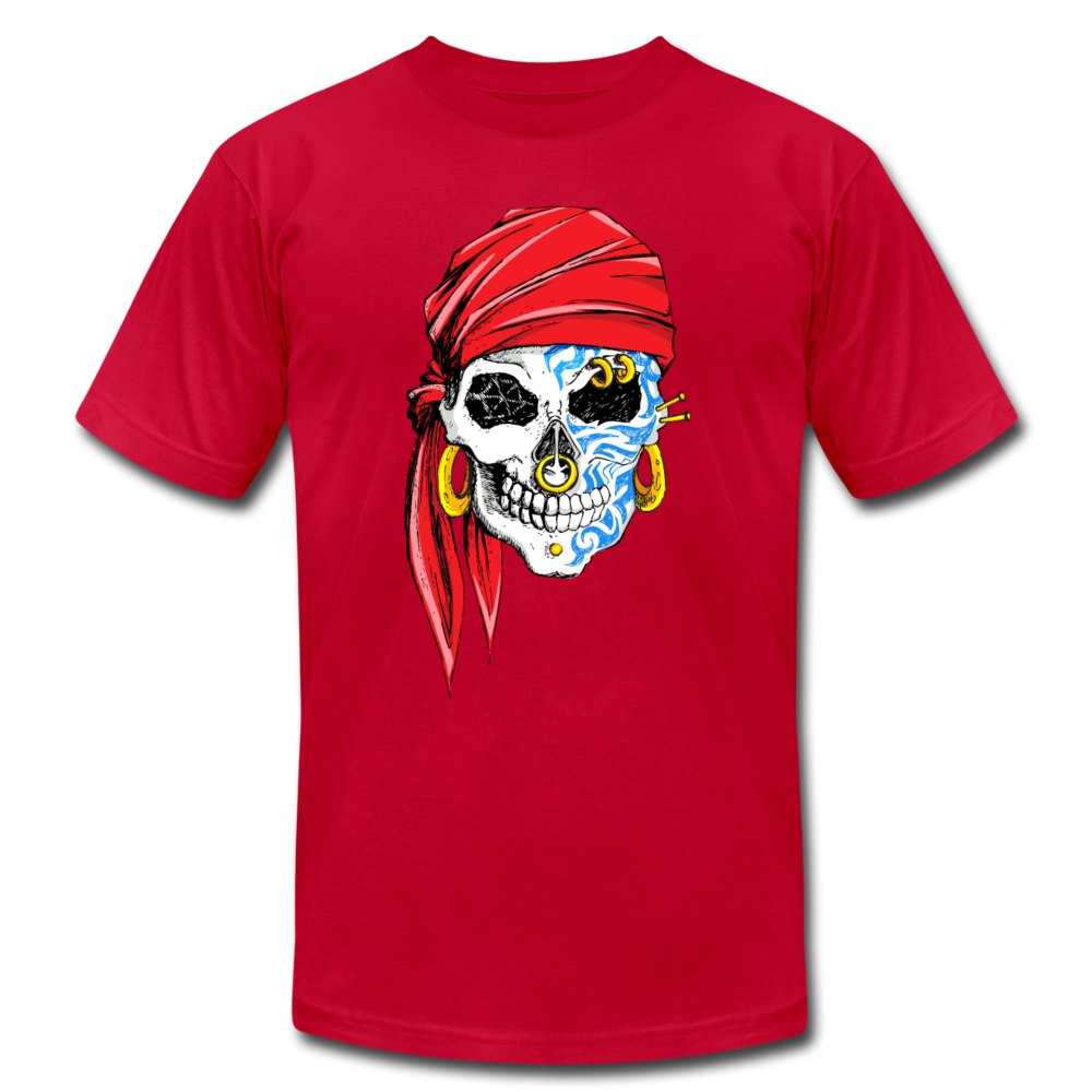 Pirate Skull T-Shirt - red