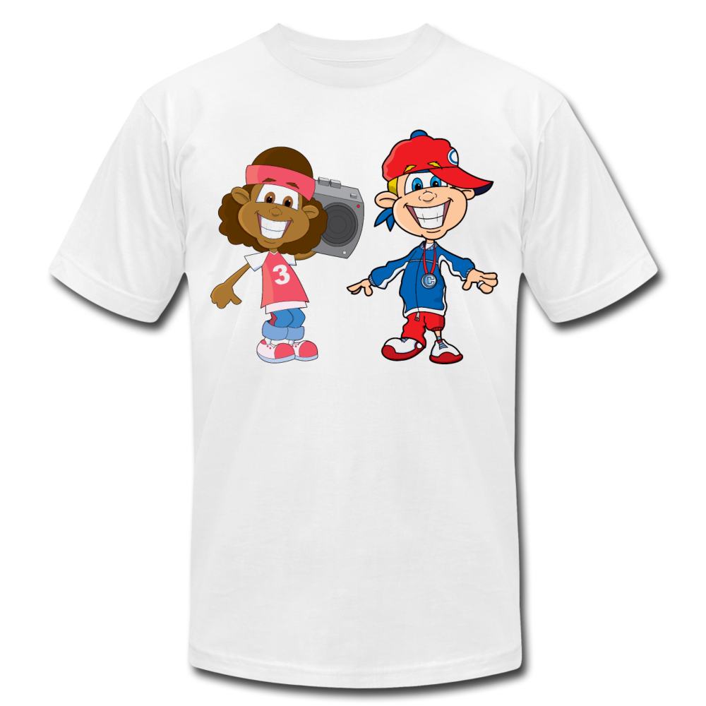 Hip Hop Cartoon Kids T-Shirt - white
