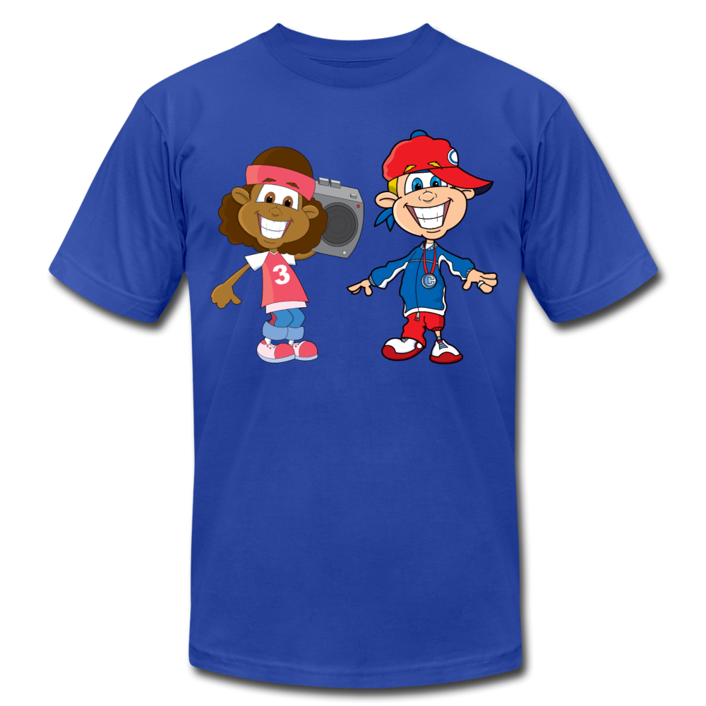 Hip Hop Cartoon Kids T-Shirt - royal blue