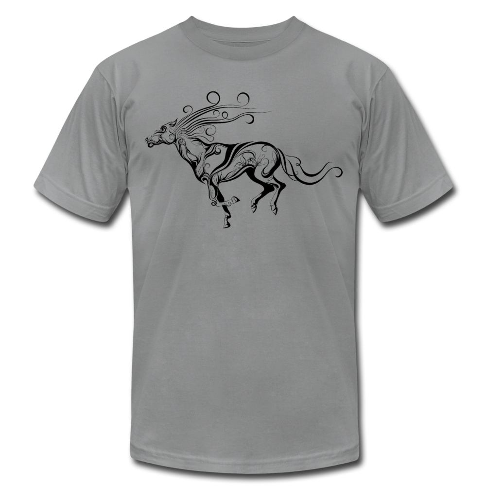 Running Horse Maori T-Shirt - slate