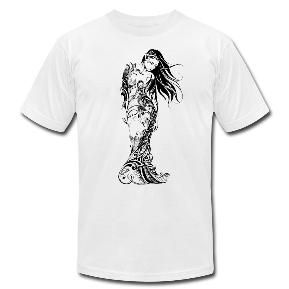 Tribal Maori Girl T-Shirt - white