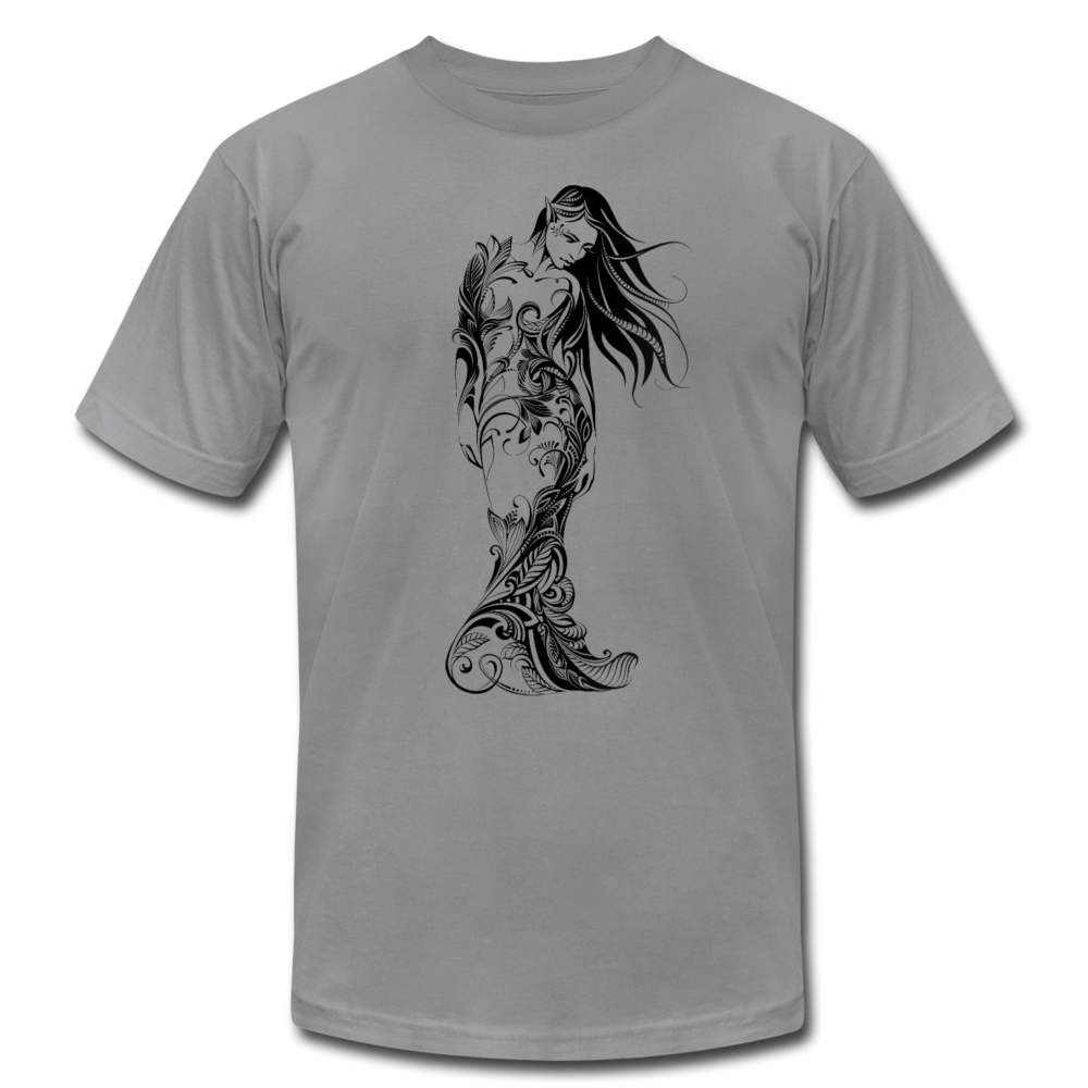 Tribal Maori Girl T-Shirt - slate