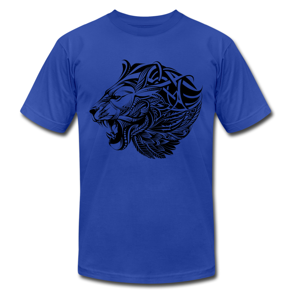 Tribal Maori Lion T-Shirt - royal blue