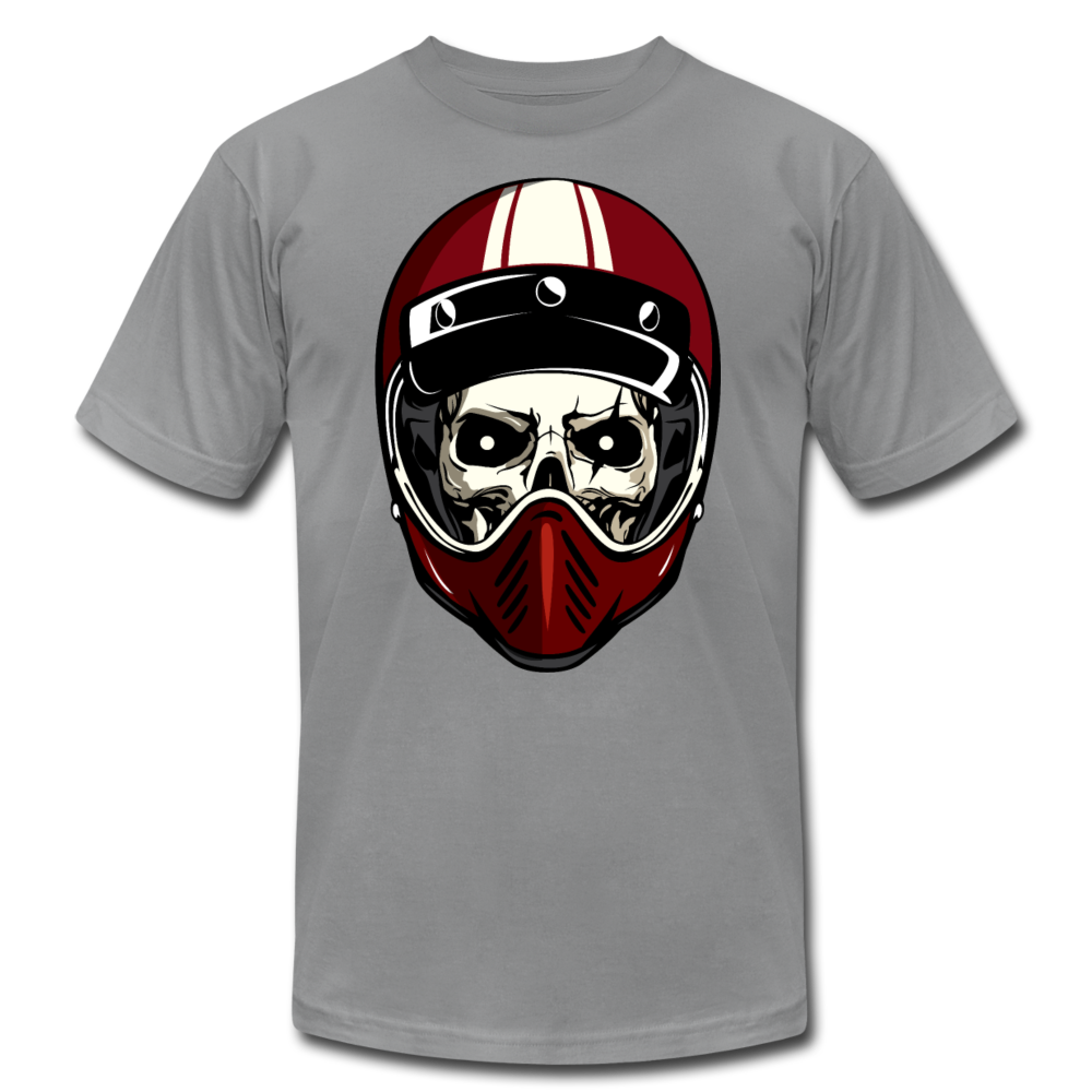 Racer Helmet Skull T-Shirt - slate