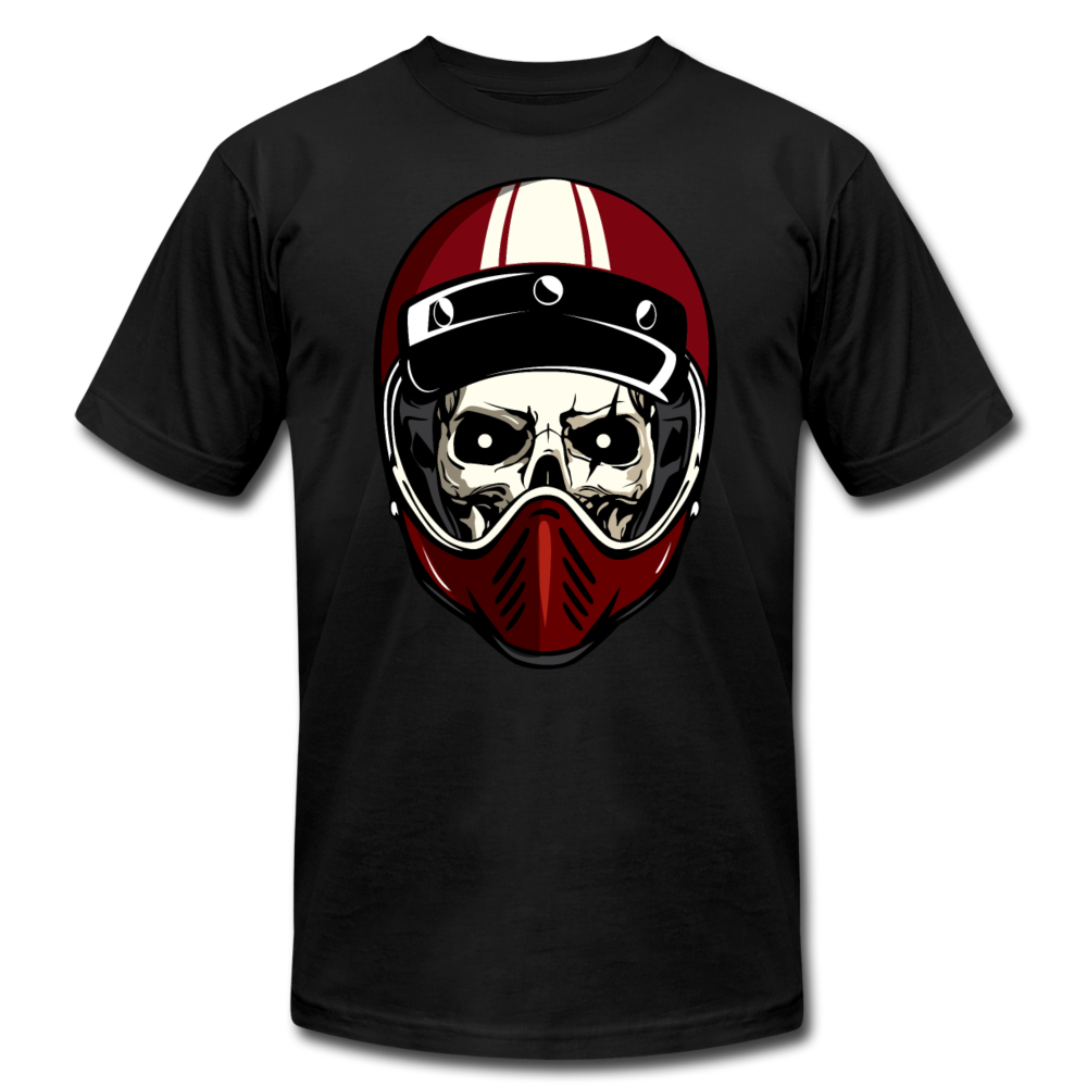 Racer Helmet Skull T-Shirt - black