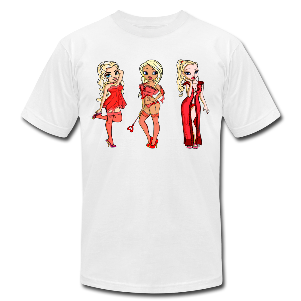 Hot Cartoon Girls T-Shirt - white