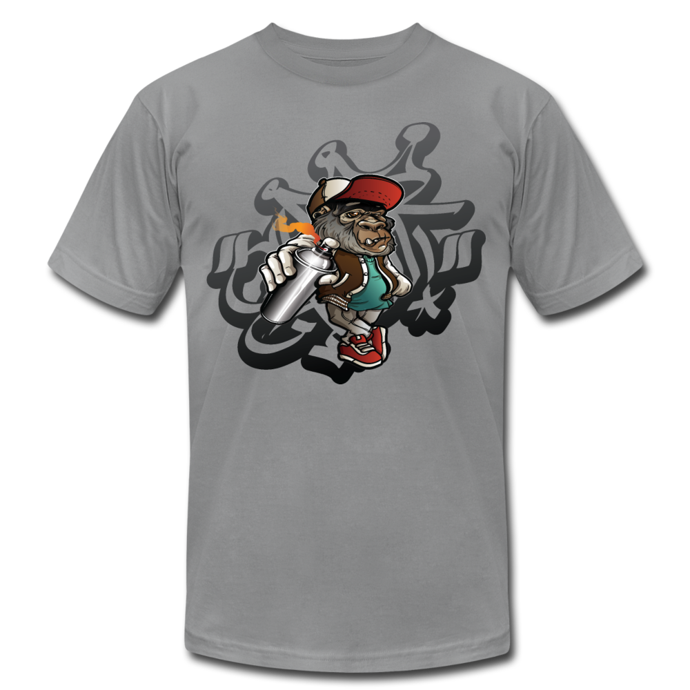 Hip Hop Gorilla Graffiti Artist T-Shirt - slate