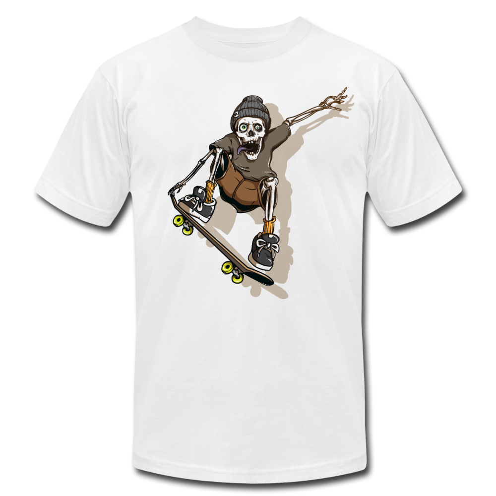 Skater Skeleton T-Shirt - white