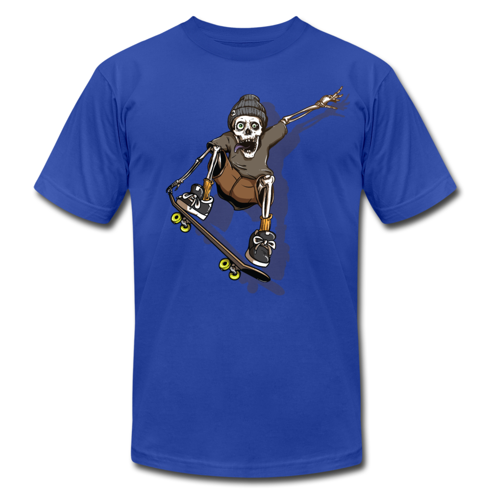 Skater Skeleton T-Shirt - royal blue