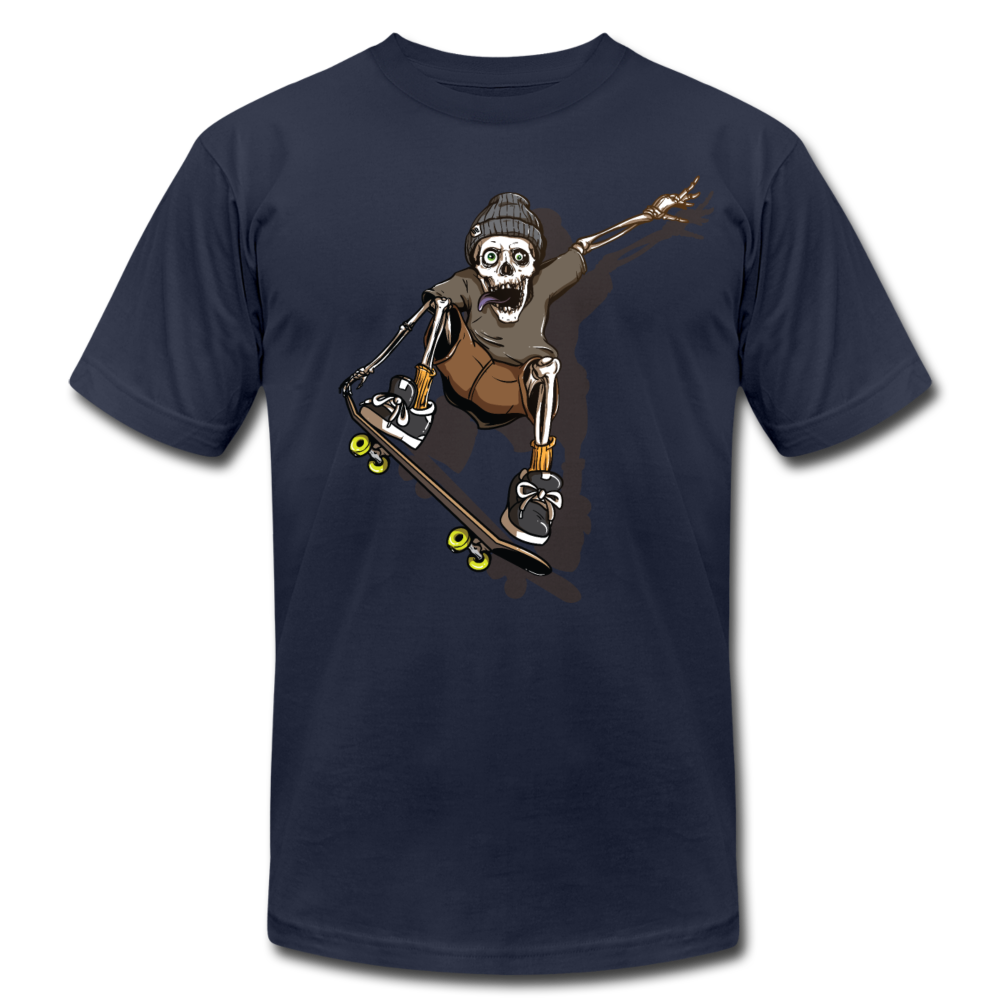 Skater Skeleton T-Shirt - navy