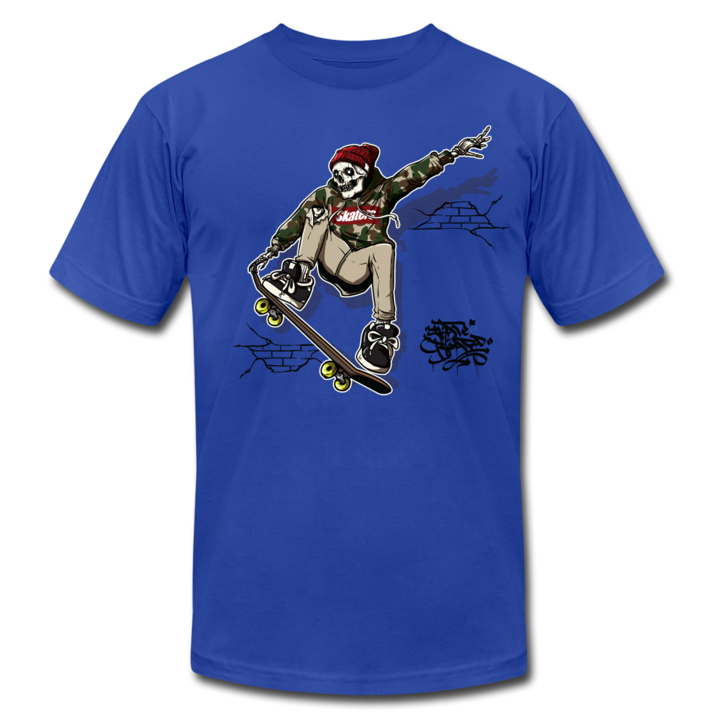 Skeleton Skater T-Shirt - royal blue
