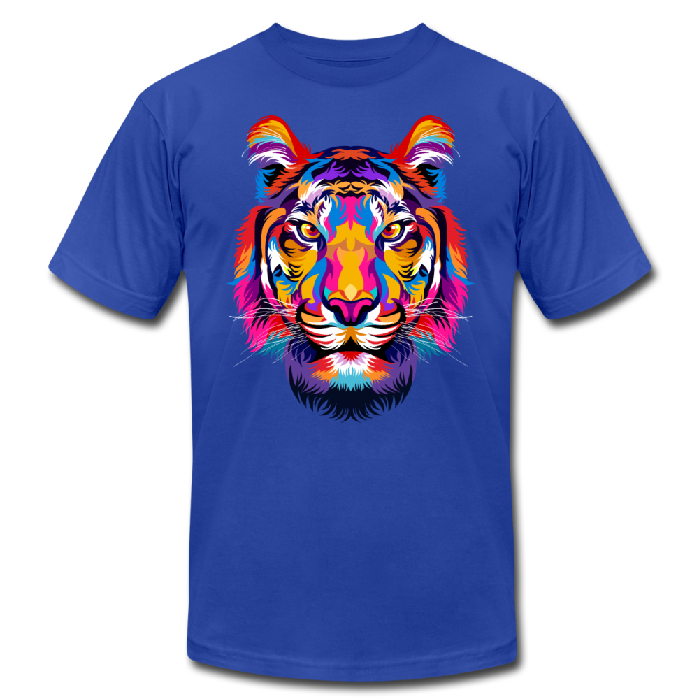 Colorful Abstract Tiger T-Shirt - royal blue