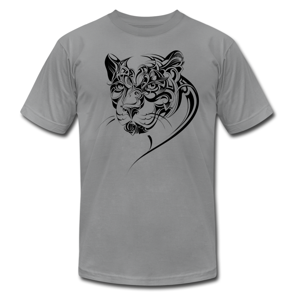 Tribal Maori Jungle Cat T-Shirt - slate
