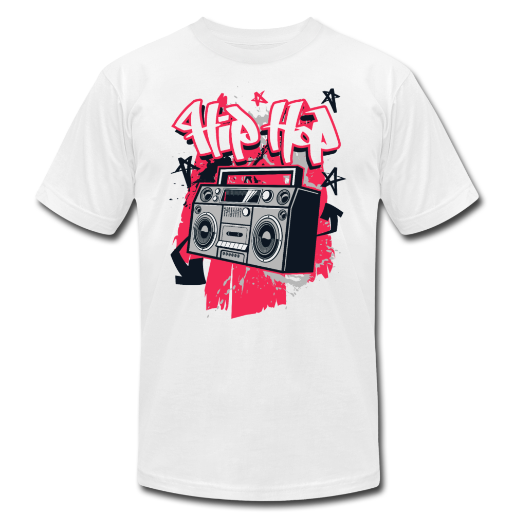 Hip Hop Boombox T-Shirt - white