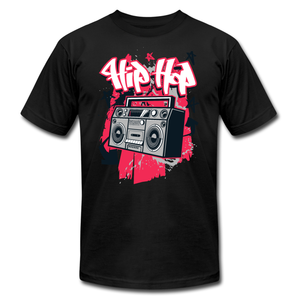 Hip Hop Boombox T-Shirt - black