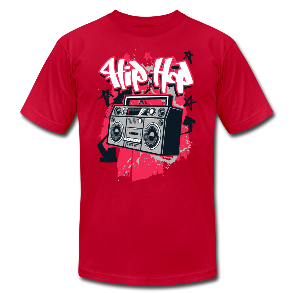 Hip Hop Boombox T-Shirt - red