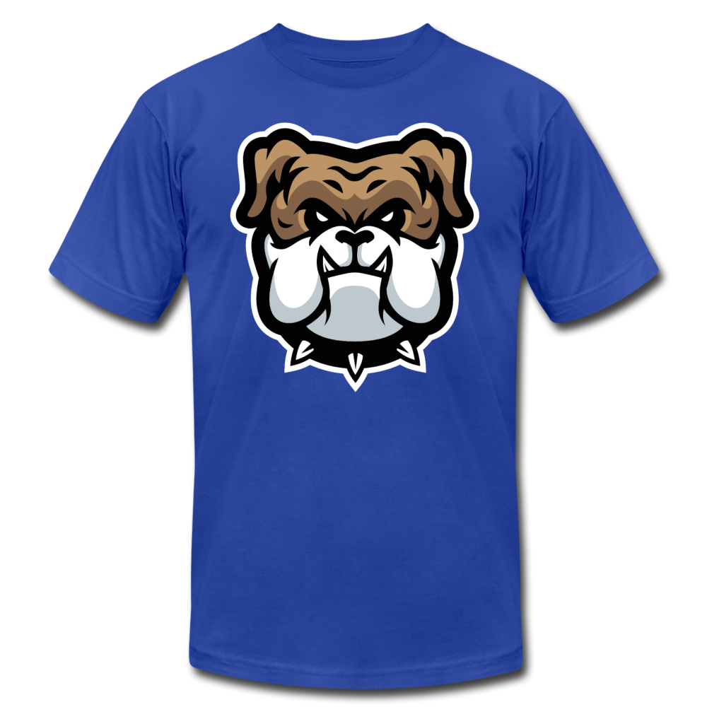Bulldog Cartoon T-Shirt - royal blue