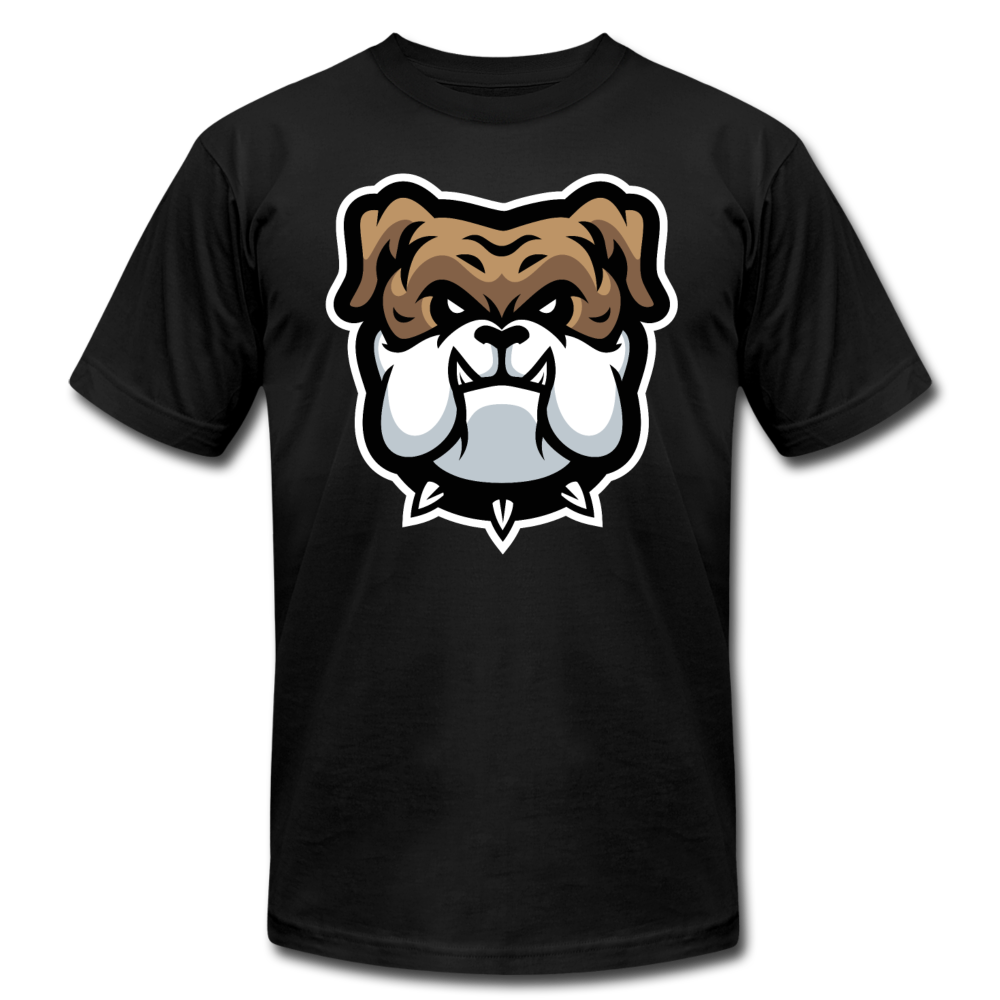 Bulldog Cartoon T-Shirt - black