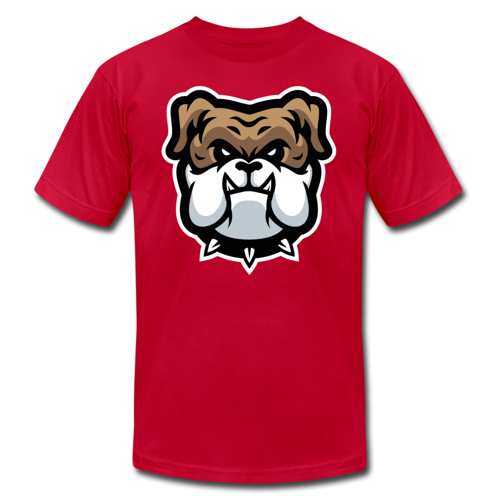Bulldog Cartoon T-Shirt - red