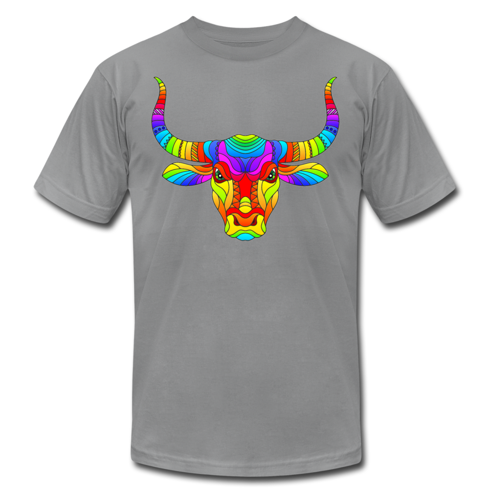 Colorful Bull Head T-Shirt - slate