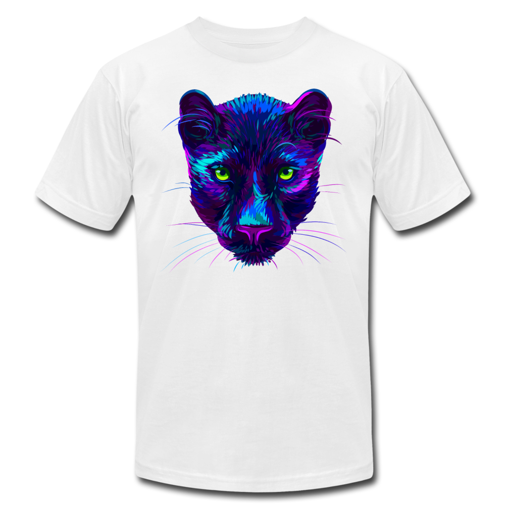 Purple Jungle Cat T-Shirt - white