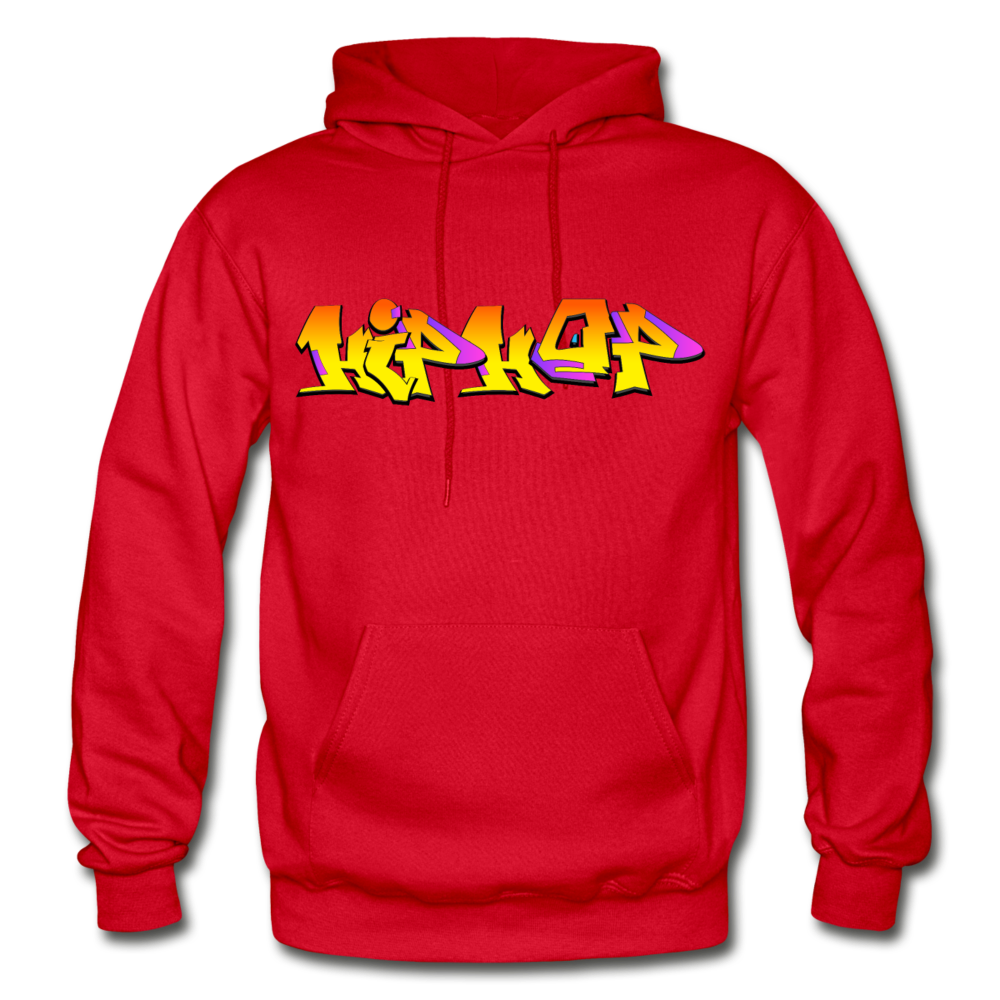 Hip Hop Graffiti Hoodie - red