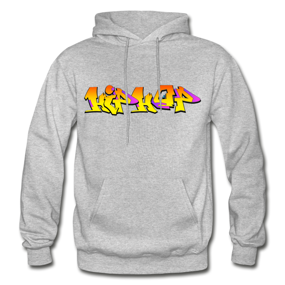 Hip Hop Graffiti Hoodie - heather gray