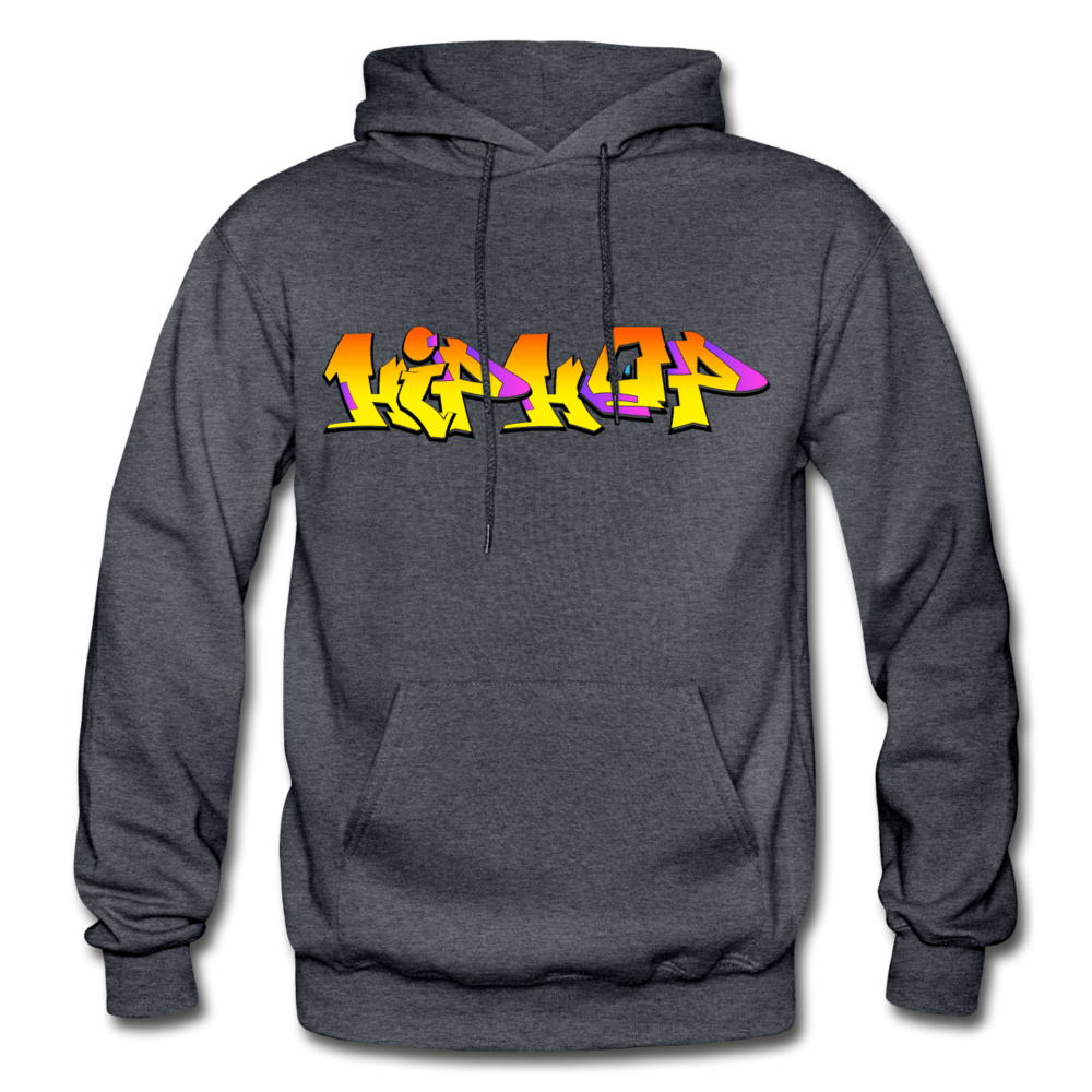 Hip Hop Graffiti Hoodie - charcoal gray