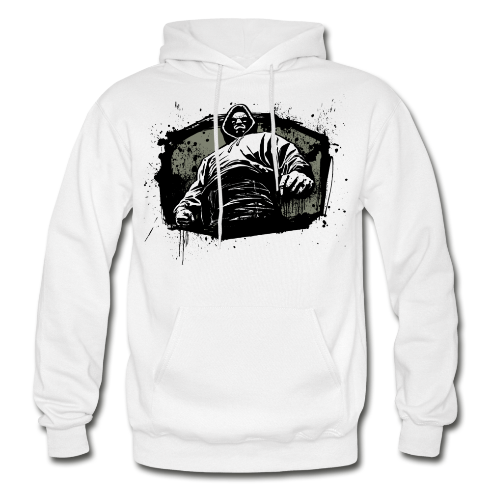 Abstract Thug Hoodie - white