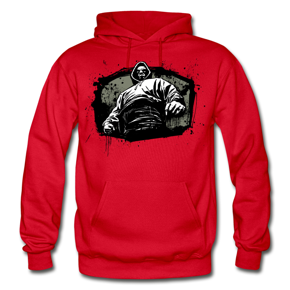 Abstract Thug Hoodie - red