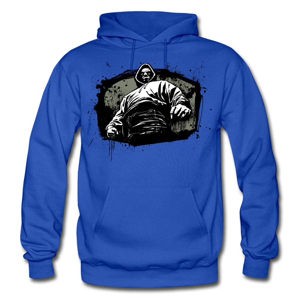 Abstract Thug Hoodie - royal blue