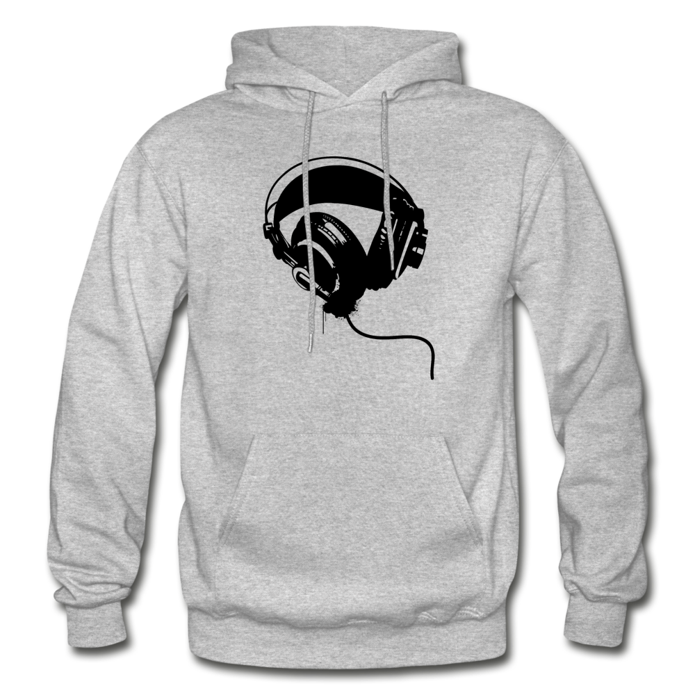 Black & White Headphones - heather gray