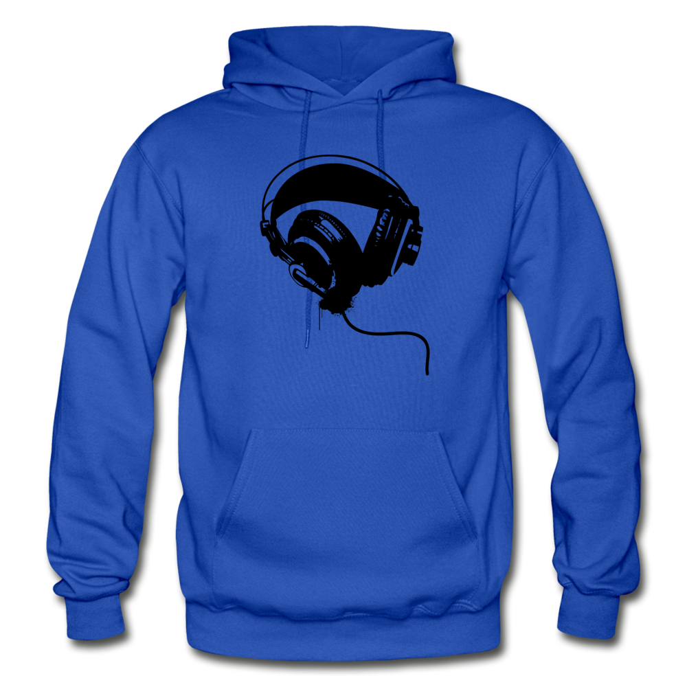 Black & White Headphones - royal blue
