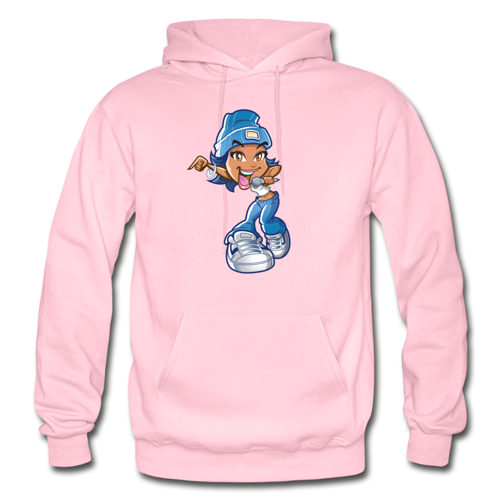 MC Girl Cartoon Hoodie - light pink