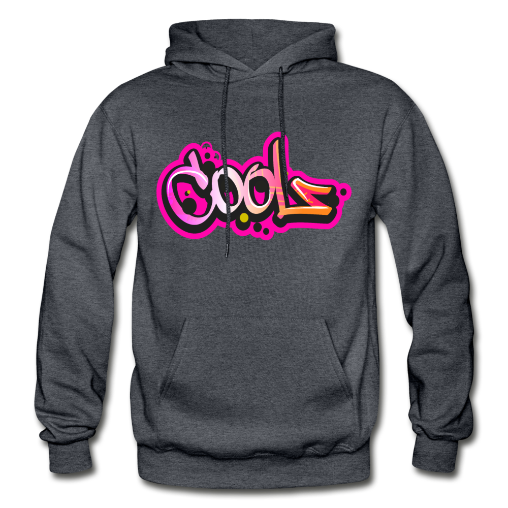 Cool Graffiti Hoodie - charcoal gray