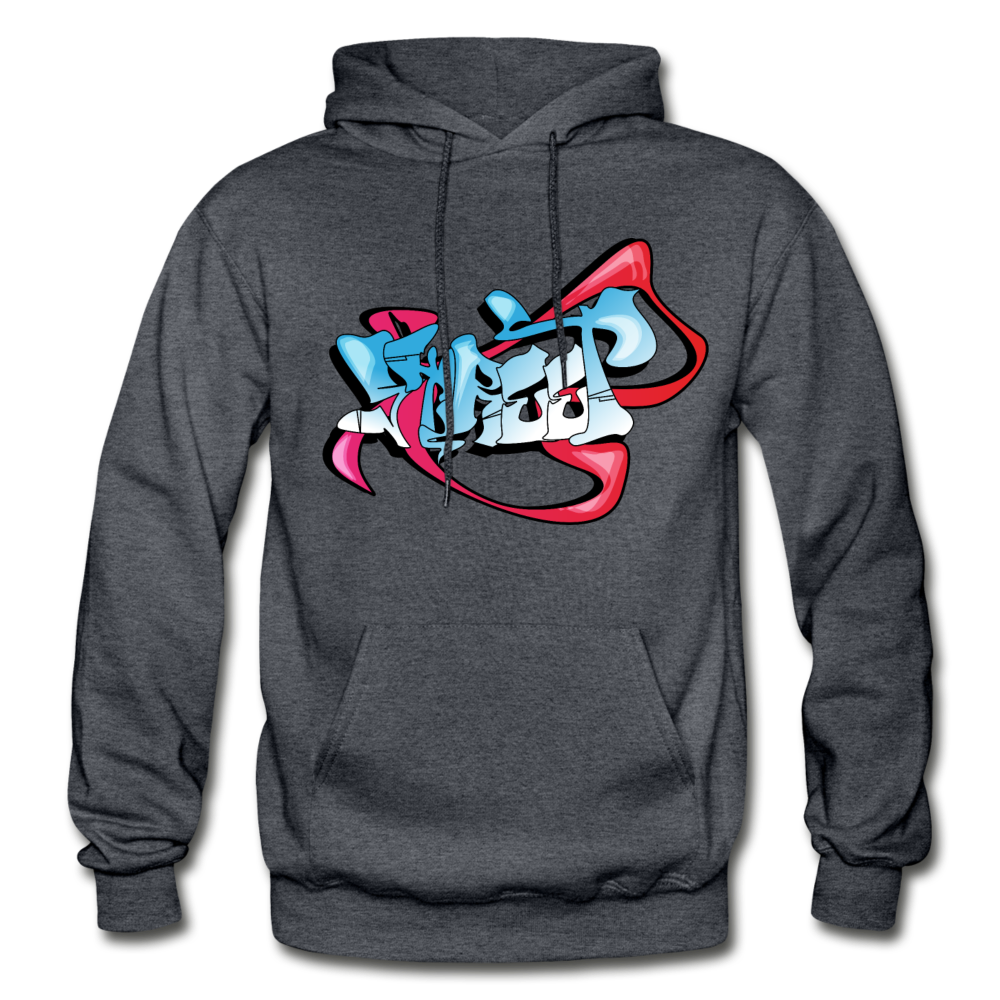 Street Art Graffiti Hoodie - charcoal gray