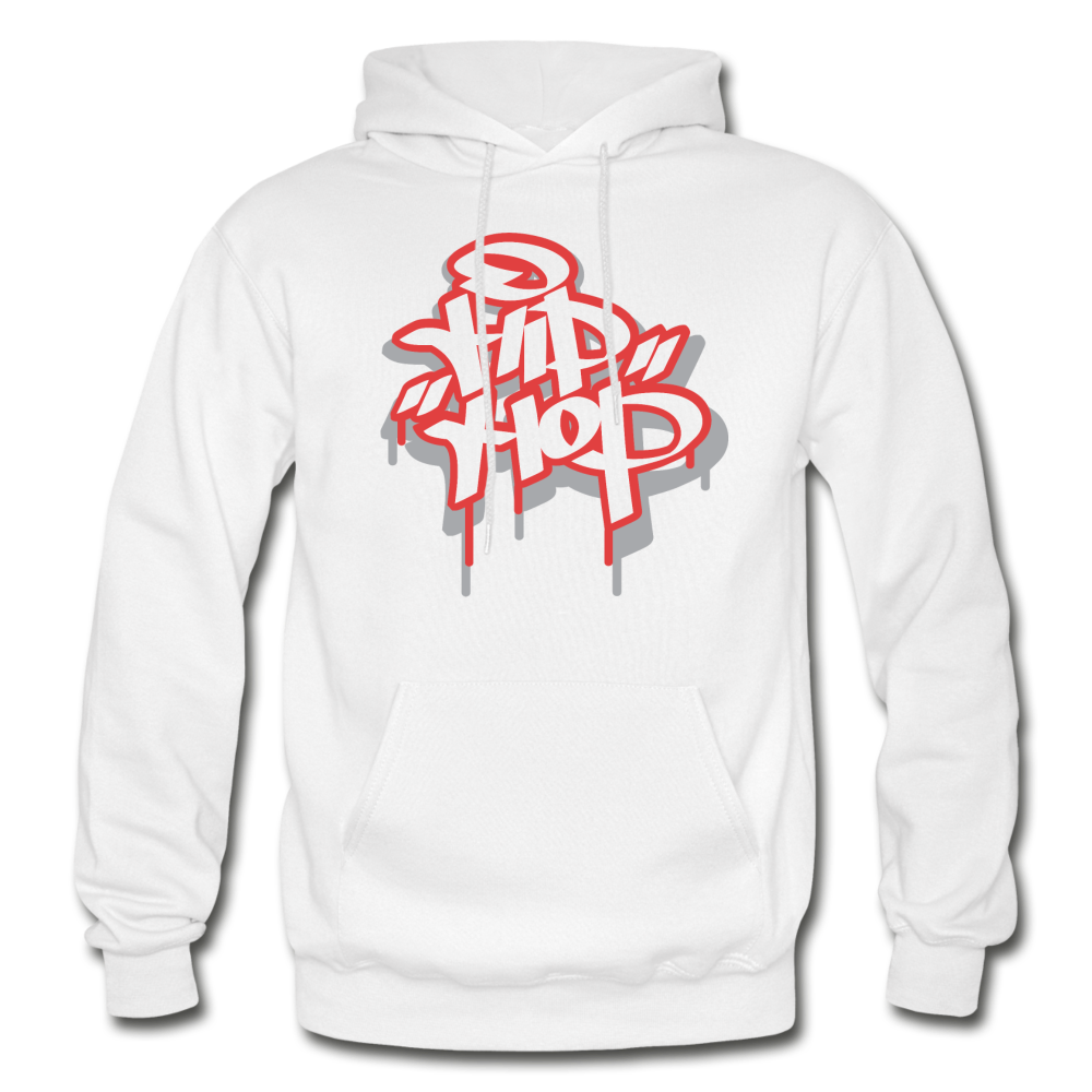 Hip Hop Graffiti Hoodie - white