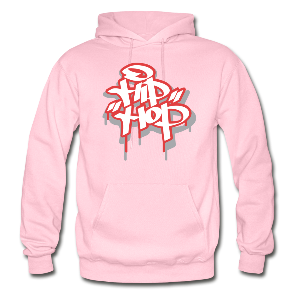 Hip Hop Graffiti Hoodie - light pink