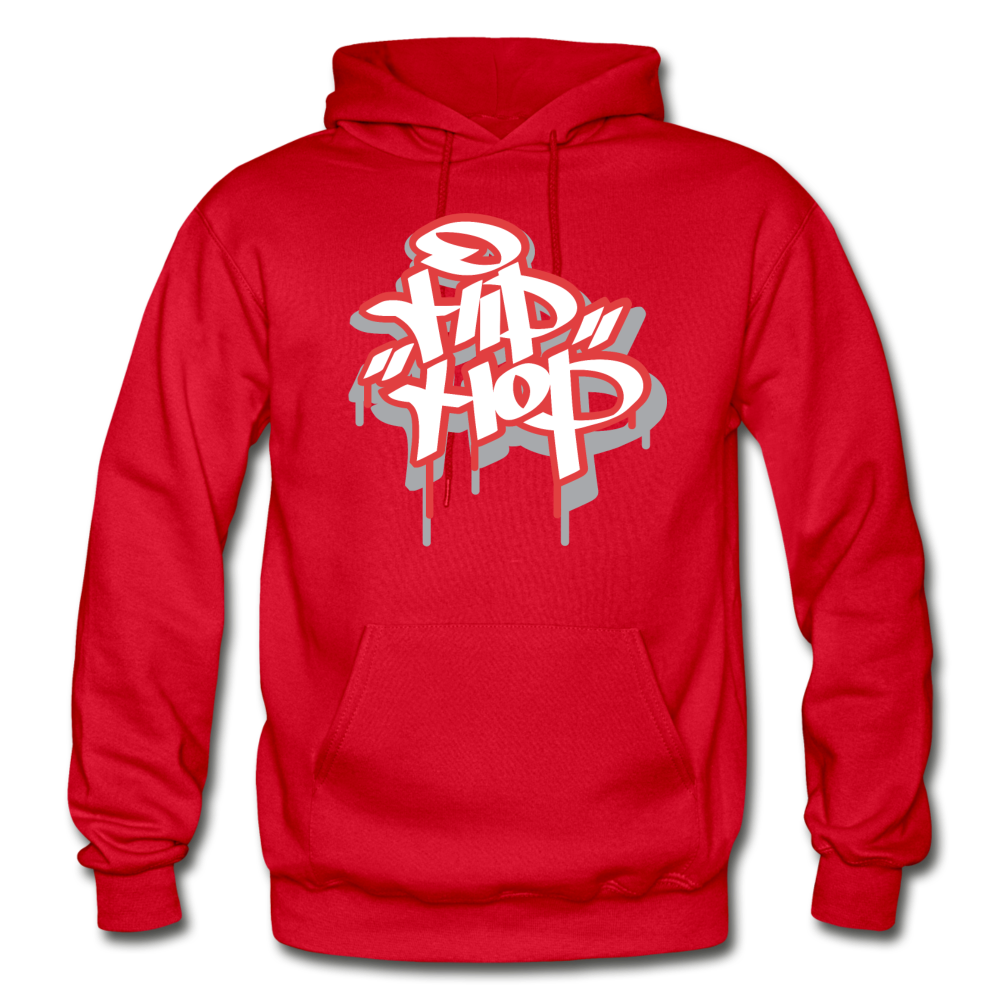 Hip Hop Graffiti Hoodie - red