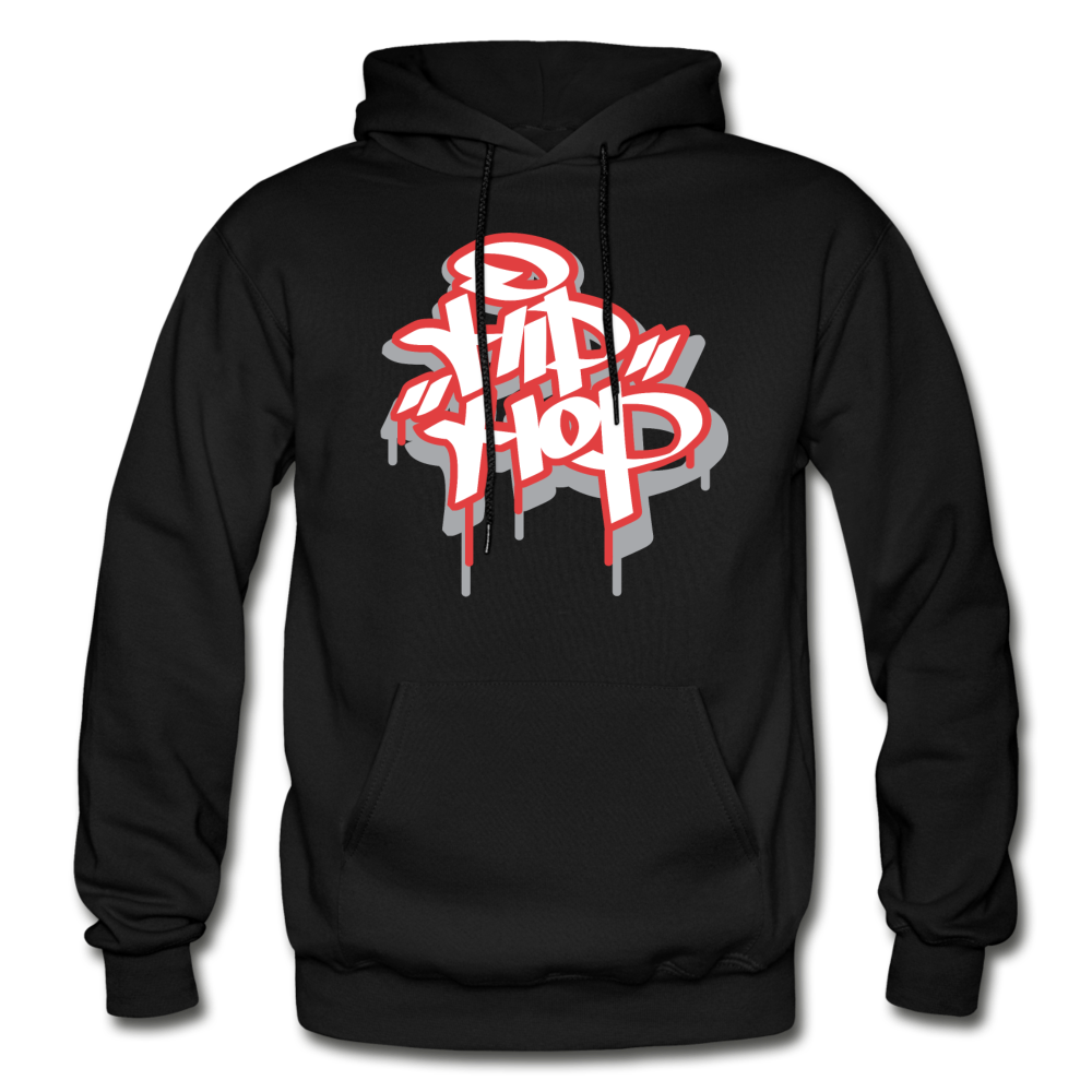 Hip Hop Graffiti Hoodie - black