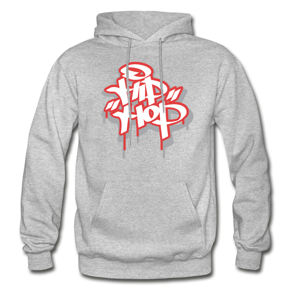 Hip Hop Graffiti Hoodie - heather gray