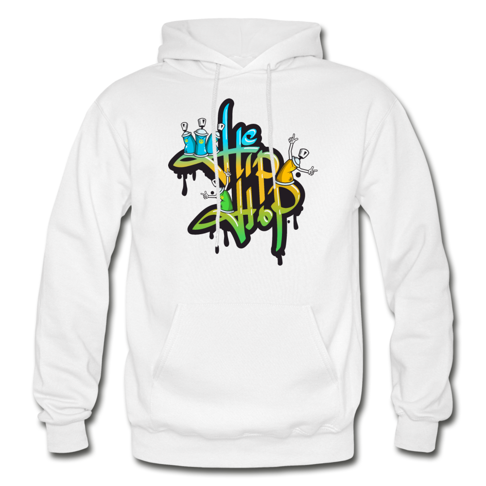 Hip Hop Graffiti Hoodie - white
