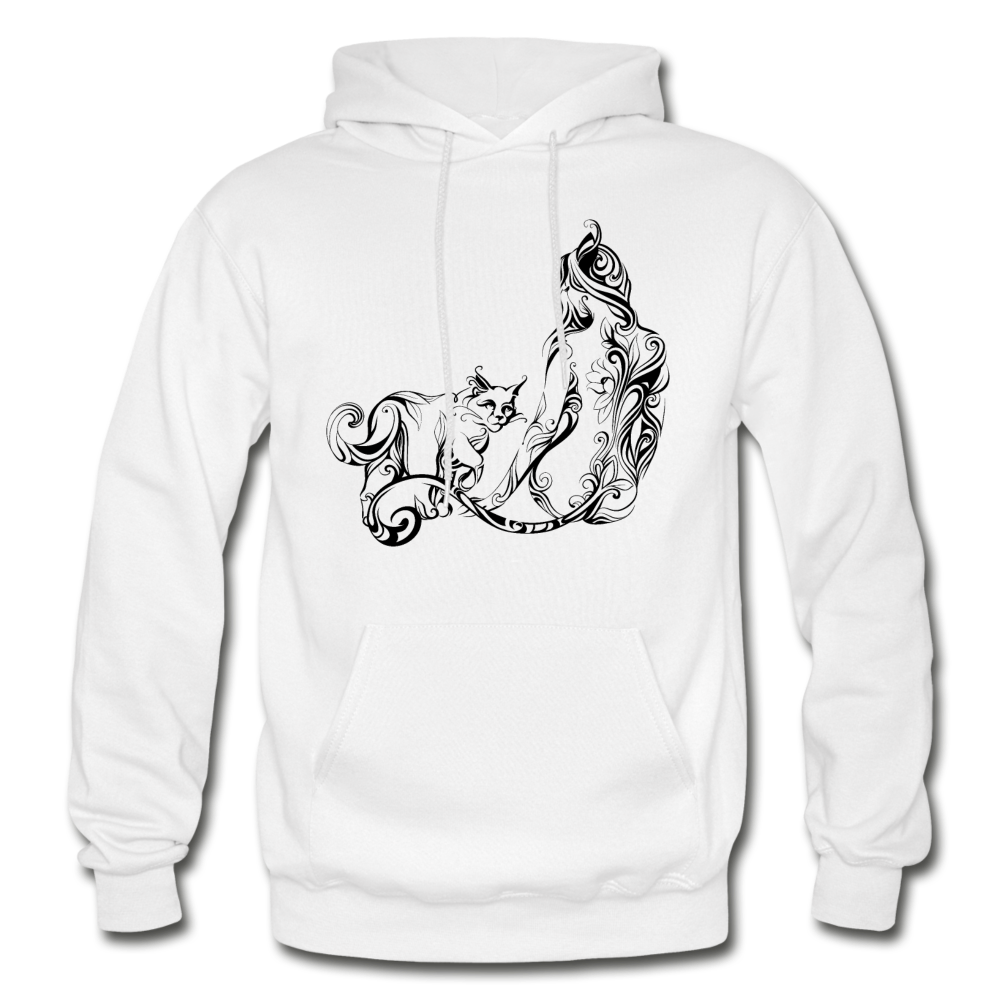 Tribal Maori Cat Woman Hoodie - white